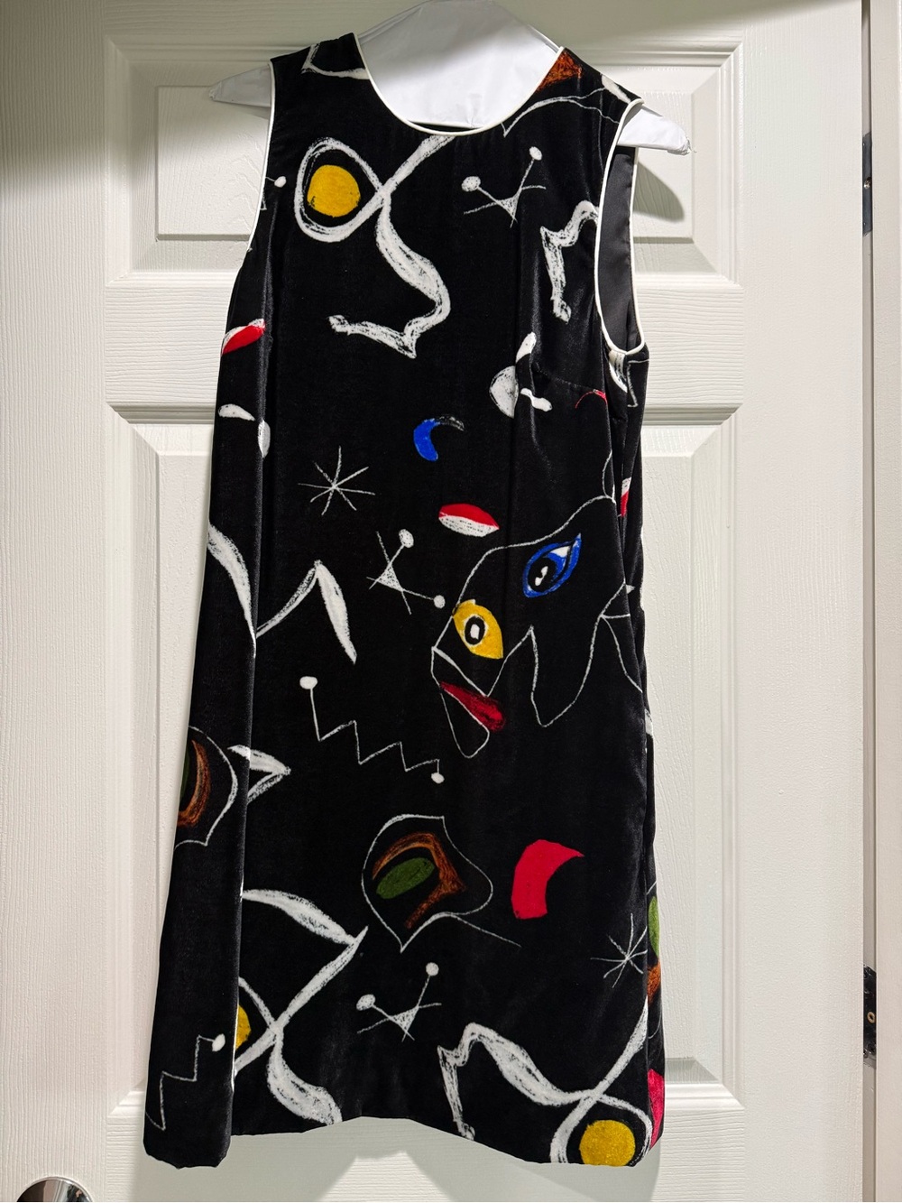 Lisa Perry Barney’s NewYork Black Abstract Print Dress